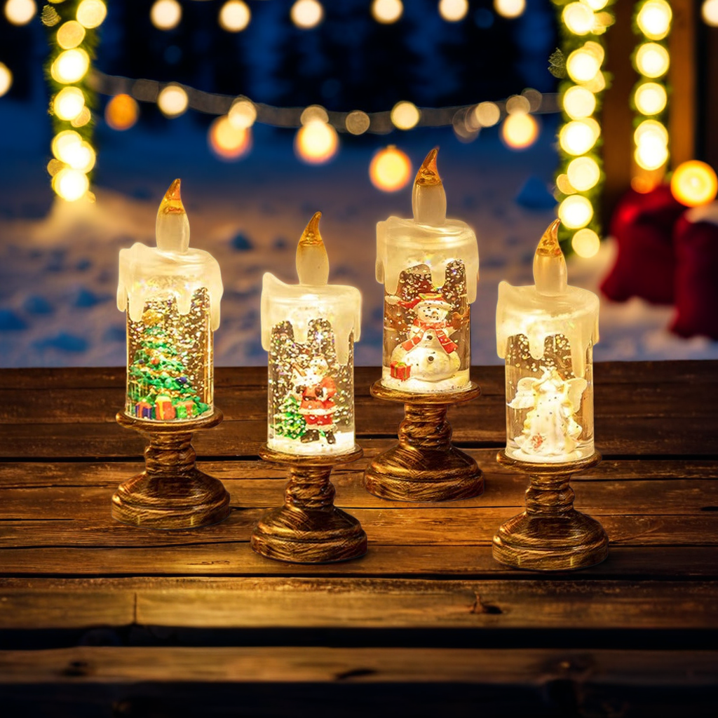 LED Christmas Tree Night Lights Christmas Candles