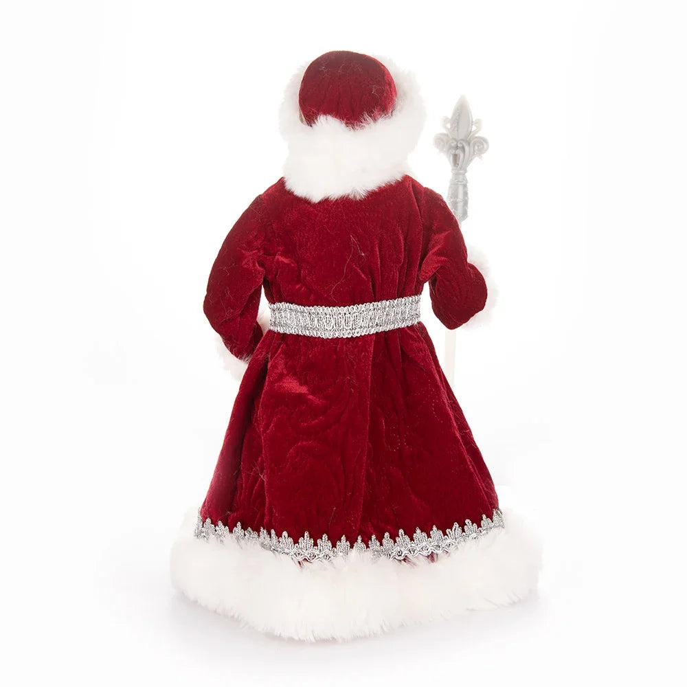35cm  Plush Doll Christmas Decoration Candy Bucket with Music and Storage Bag.