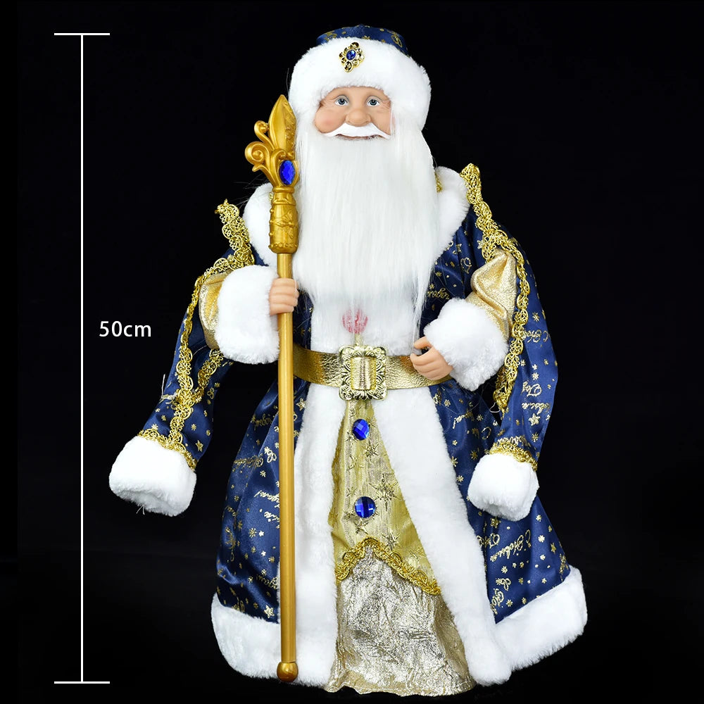 35cm  Plush Doll Christmas Decoration Candy Bucket with Music and Storage Bag.