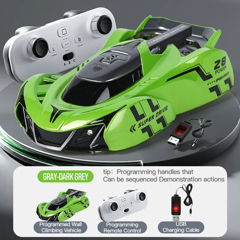 Light-Chasing Wall-Climbing Car, Infrared Sensor Remote Control Car, Wall-Climbing Car, Four-Wheel Drive Car, Toy Racing Car, Children's Toy Car