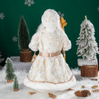 35cm  Plush Doll Christmas Decoration Candy Bucket with Music and Storage Bag.