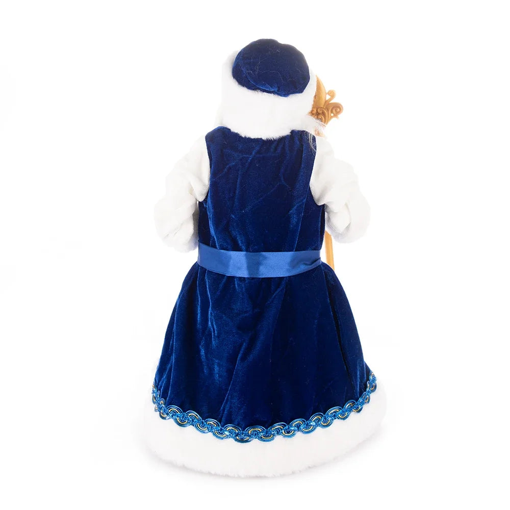 35cm  Plush Doll Christmas Decoration Candy Bucket with Music and Storage Bag.