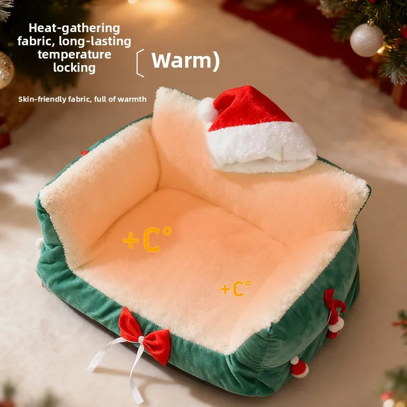 Winter Warm Cat Bed Large Size Removable Washable All Season Pet Sofa