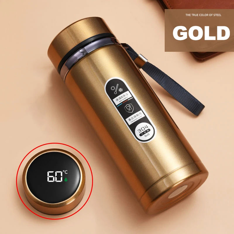 500ML-1Liter Stainless Steel Thermos Bottle with LED Temperature Display