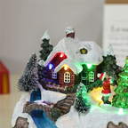 Christmas Rotating Music Statue Christmas Home Decoration