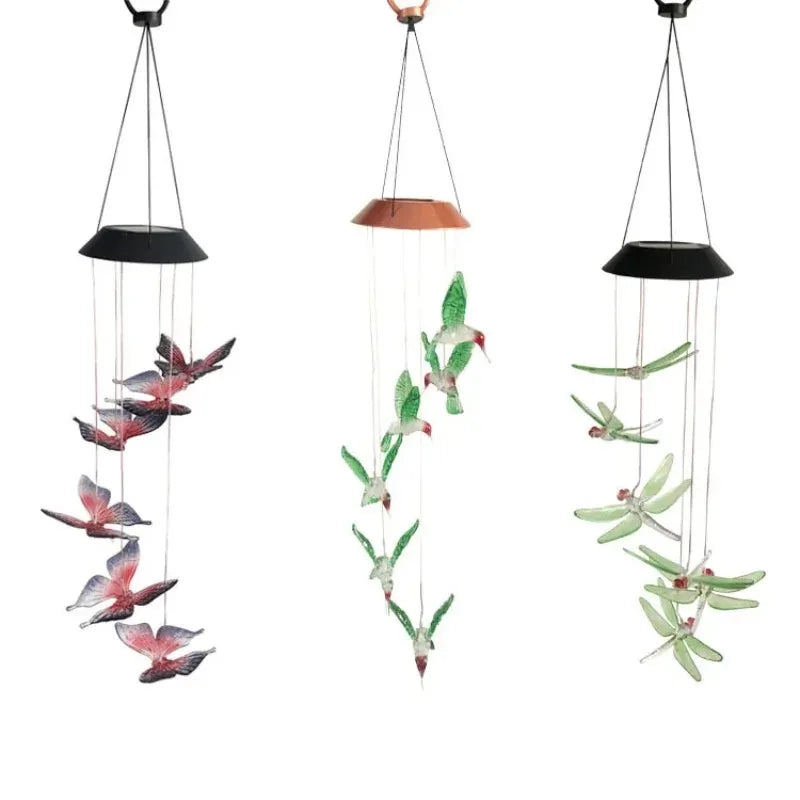 Solar Powered Wind Chime Garden Lights