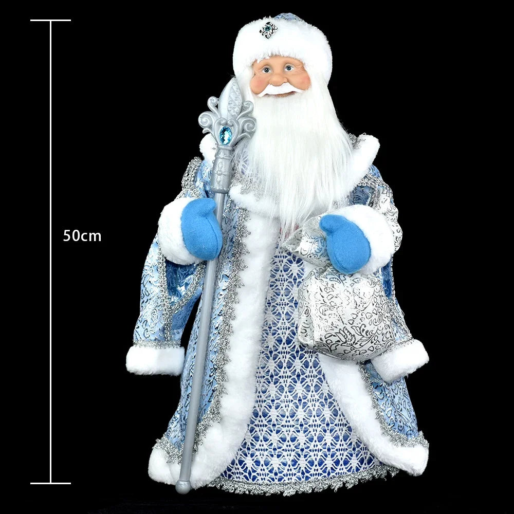 35cm  Plush Doll Christmas Decoration Candy Bucket with Music and Storage Bag.