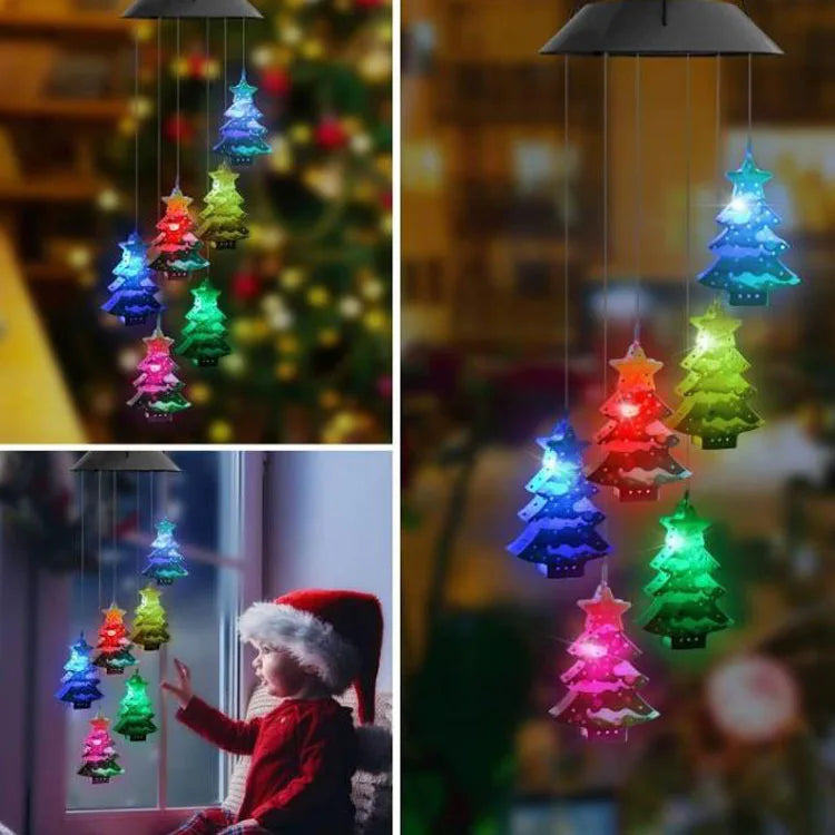 Solar Powered Wind Chime Garden Lights
