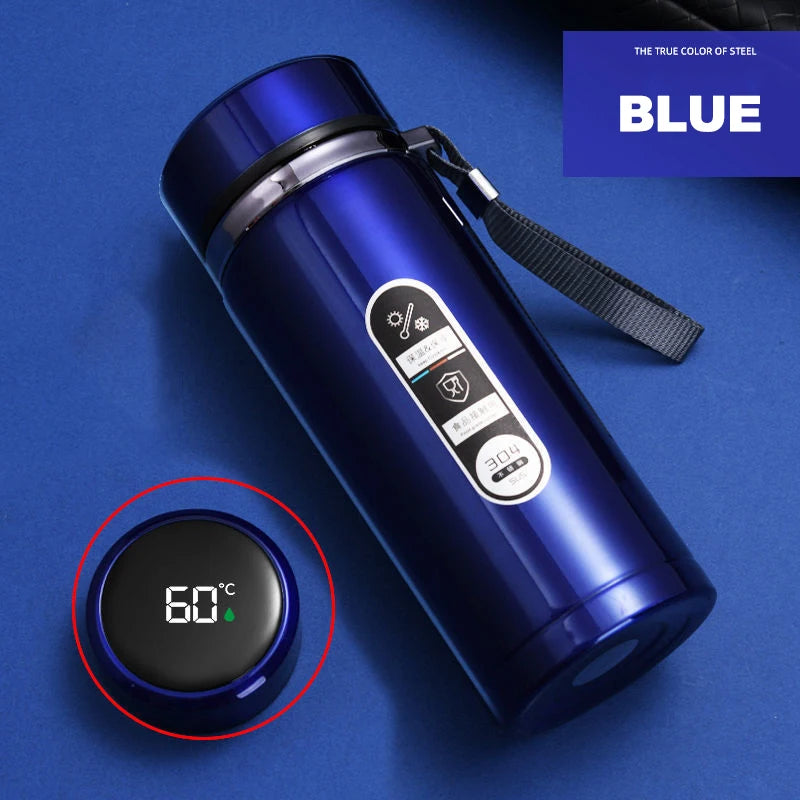 500ML-1Liter Stainless Steel Thermos Bottle with LED Temperature Display