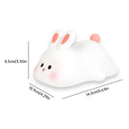 Cute Bunny Cartoon Night Light - USB Rechargeable Touch Dimming
