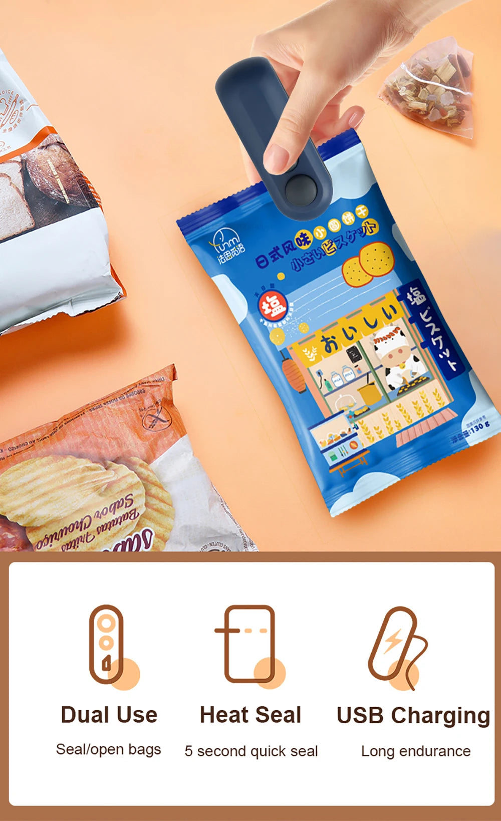 Handheld Bag Sealer Mini