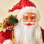 60cm Large Santa Claus Merry Christmas Decorations for Home Happy New Year 2023 Fabric Knitting Clothes Doll Window Decor