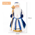 35cm  Plush Doll Christmas Decoration Candy Bucket with Music and Storage Bag.
