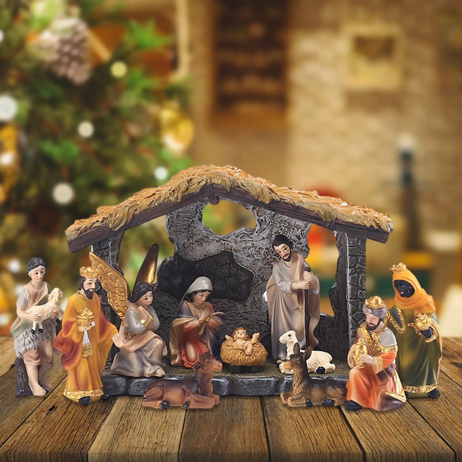 12pcs Christmas Nativity Set