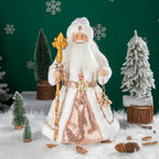 35cm  Plush Doll Christmas Decoration Candy Bucket with Music and Storage Bag.