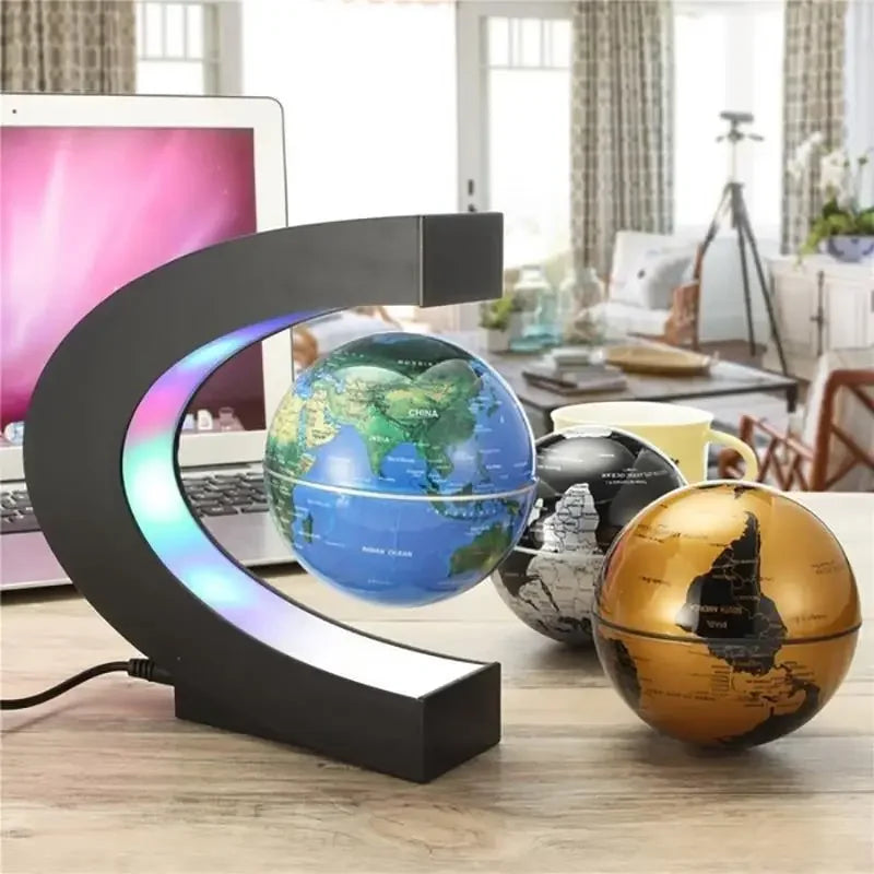 Magnetic Floating  Globe LED World Map