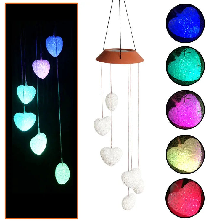 Solar Powered Wind Chime Garden Lights