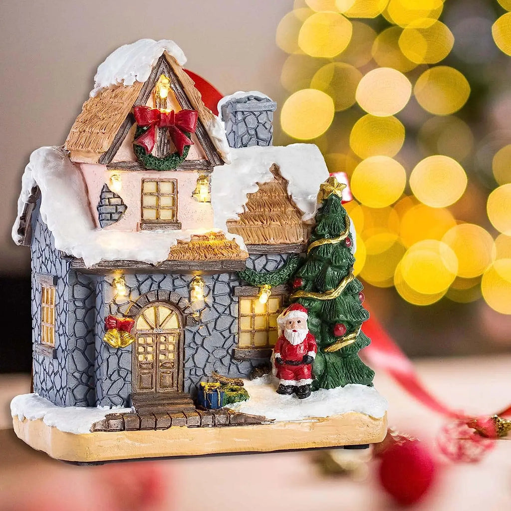 Christmas Decoration Village Houses with LED Light