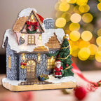 Christmas Decoration Village Houses with LED Light