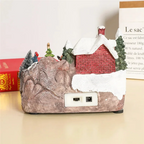 Christmas Rotating Music Statue Christmas Home Decoration