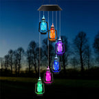 Solar Powered Wind Chime Garden Lights