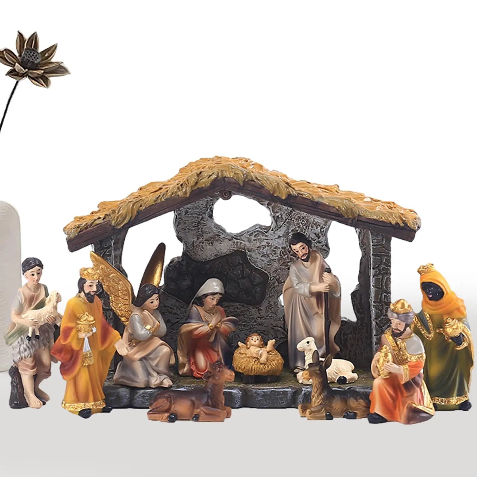 12pcs Christmas Nativity Set