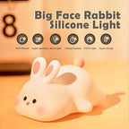 Cute Bunny Cartoon Night Light - USB Rechargeable Touch Dimming
