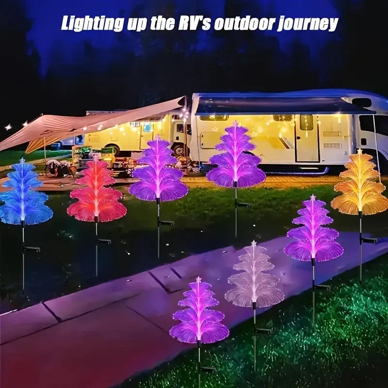 1PC Outdoor Solar Garden Lights 7 Colors Variable Solar