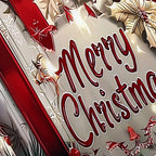 Christmas Bedding Set Red Bow Flowers Printed Cozy Duvet Cover