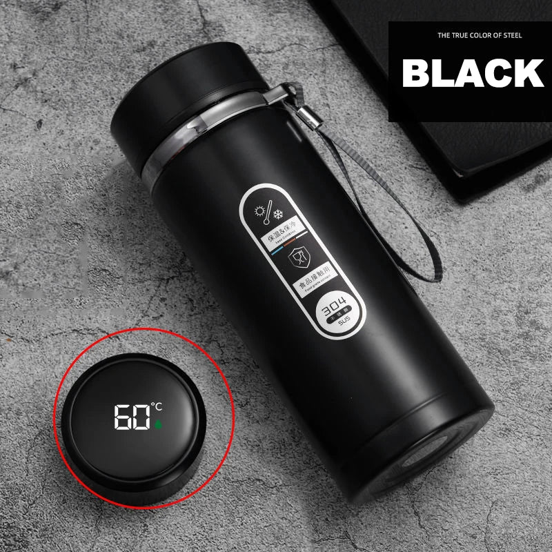500ML-1Liter Stainless Steel Thermos Bottle with LED Temperature Display