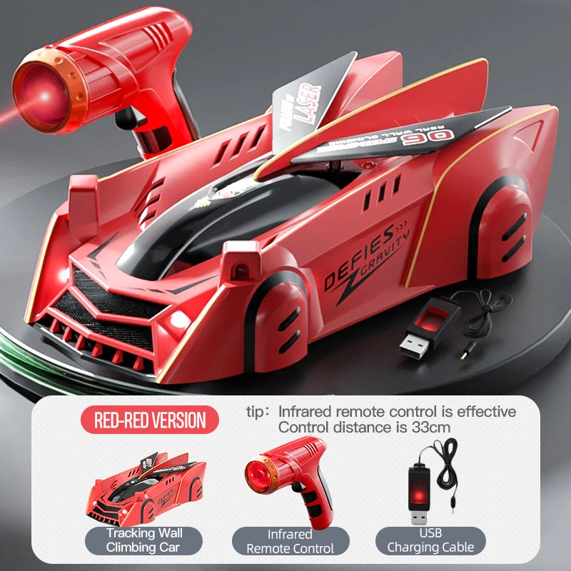 Light-Chasing Wall-Climbing Car, Infrared Sensor Remote Control Car, Wall-Climbing Car, Four-Wheel Drive Car, Toy Racing Car, Children's Toy Car