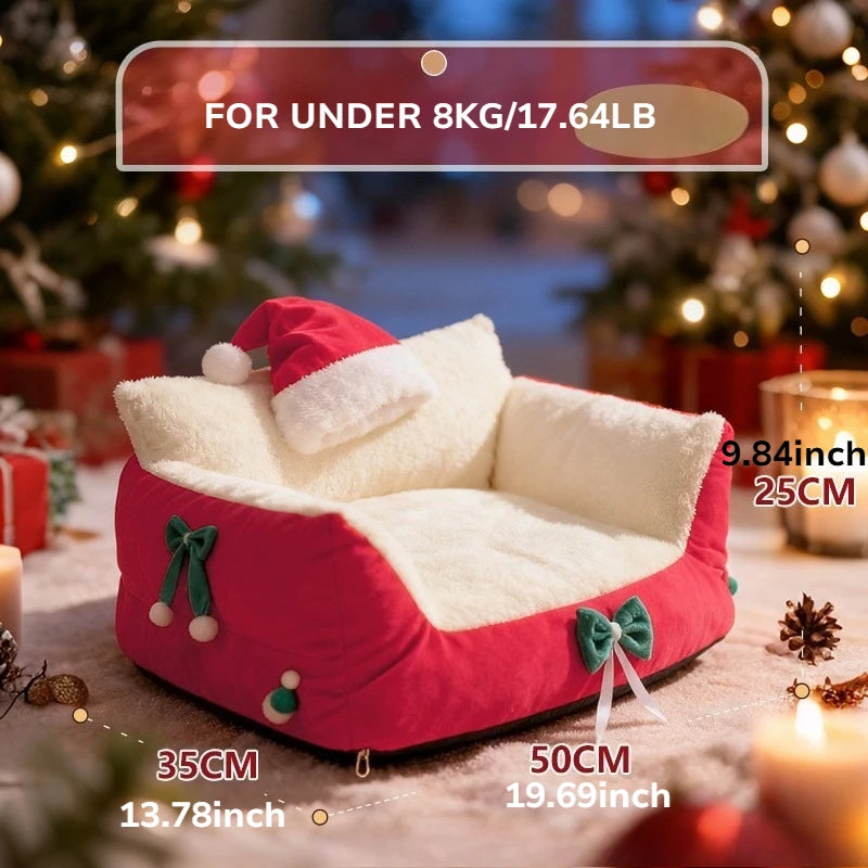 Winter Warm Cat Bed Large Size Removable Washable All Season Pet Sofa