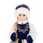 35cm  Plush Doll Christmas Decoration Candy Bucket with Music and Storage Bag.