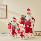 60cm Large Santa Claus Merry Christmas Decorations for Home Happy New Year 2023 Fabric Knitting Clothes Doll Window Decor