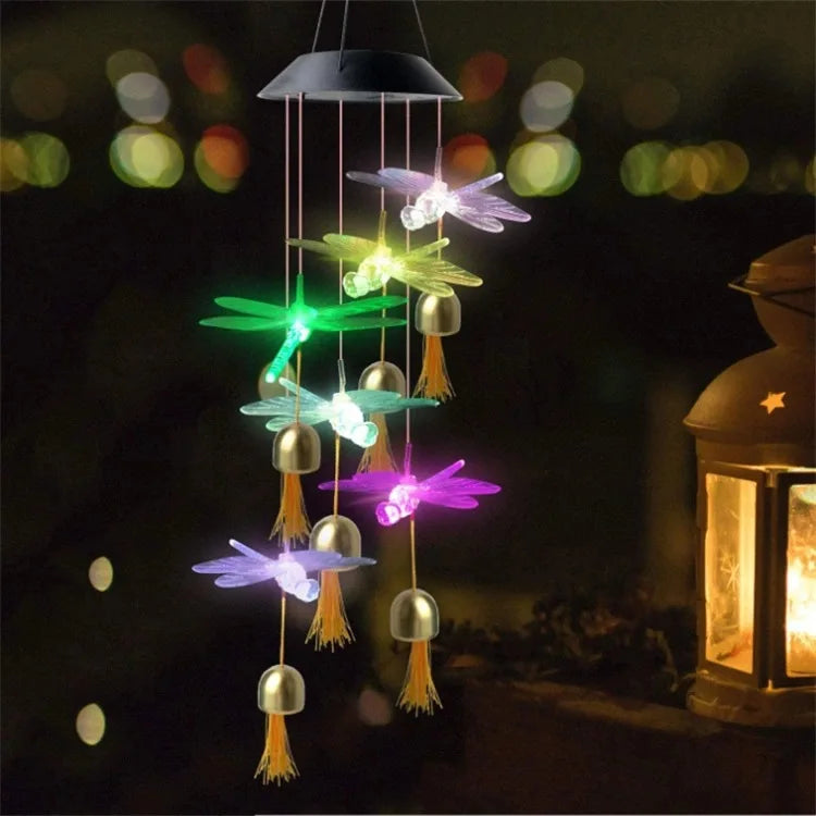 Solar Powered Wind Chime Garden Lights