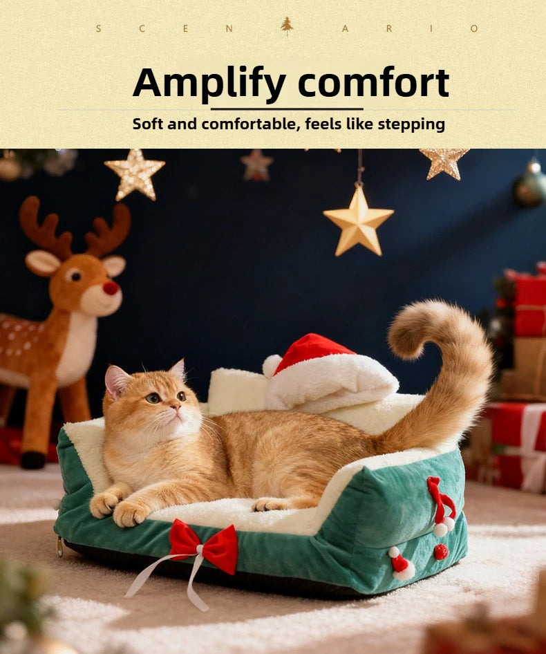 Winter Warm Cat Bed Large Size Removable Washable All Season Pet Sofa