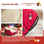 Winter Warm Cat Bed Large Size Removable Washable All Season Pet Sofa