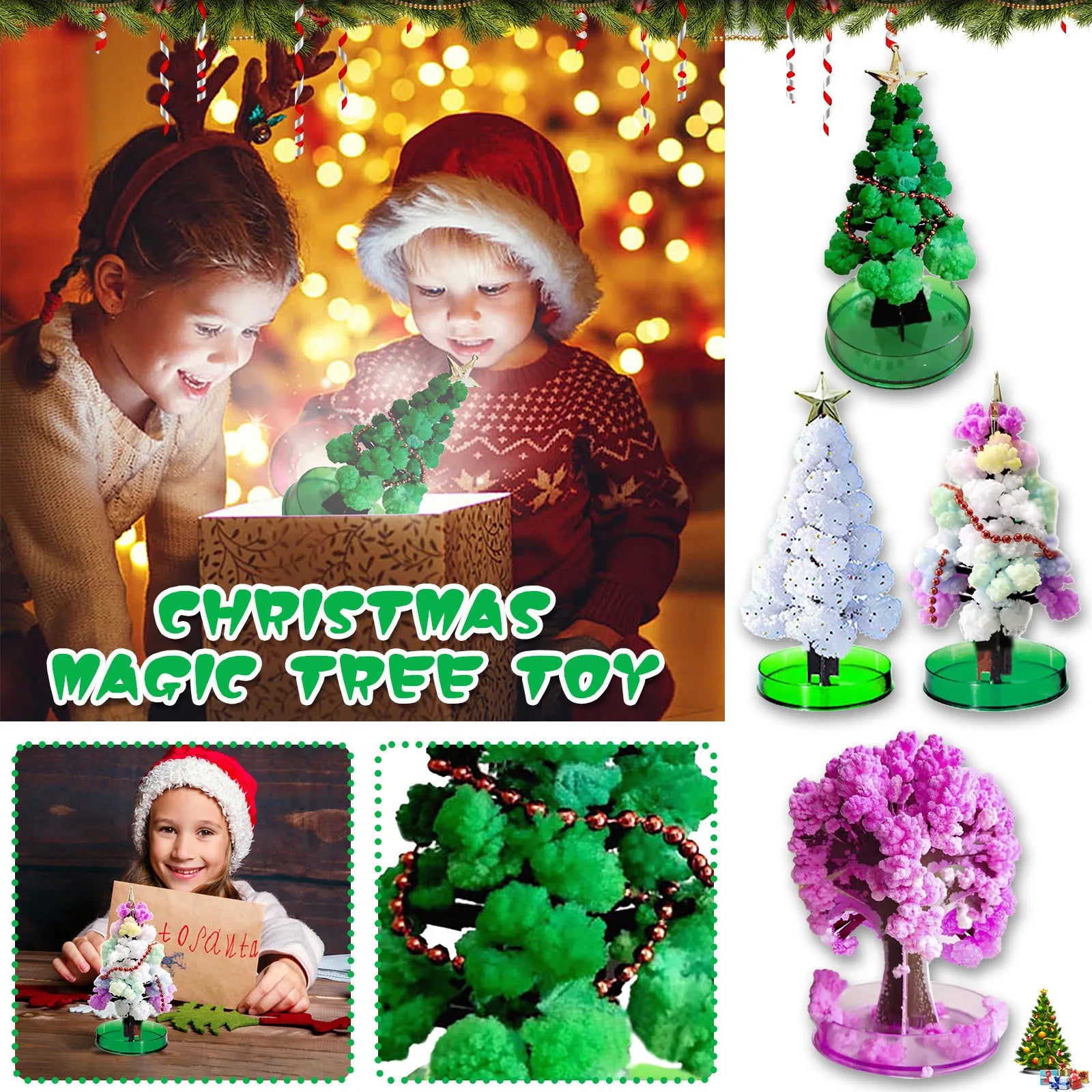Magic Growing Christmas Tree Crystal Paper Christmas Decoration