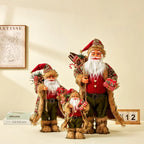 60cm Large Santa Claus Merry Christmas Decorations for Home Happy New Year 2023 Fabric Knitting Clothes Doll Window Decor