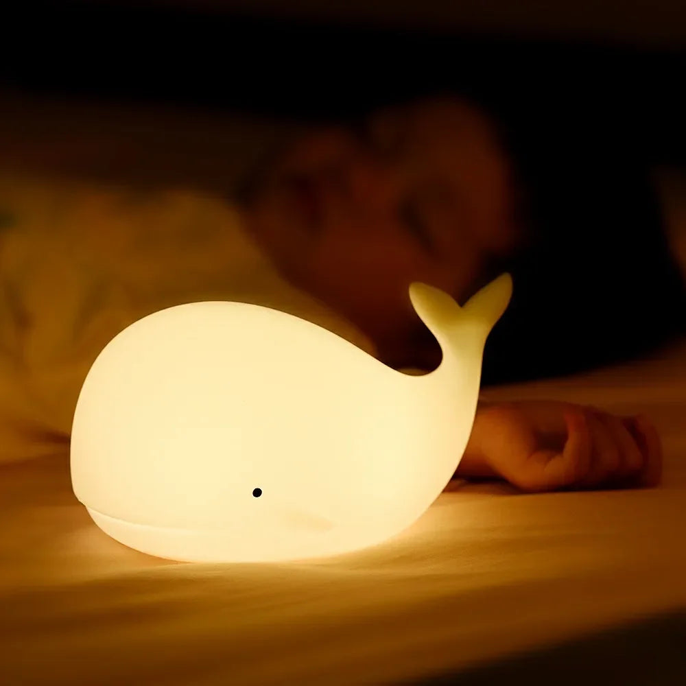 Cute Bunny Cartoon Night Light - USB Rechargeable Touch Dimming