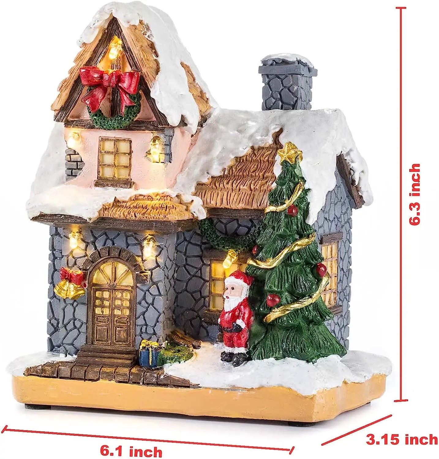 Christmas Decoration Village Houses with LED Light