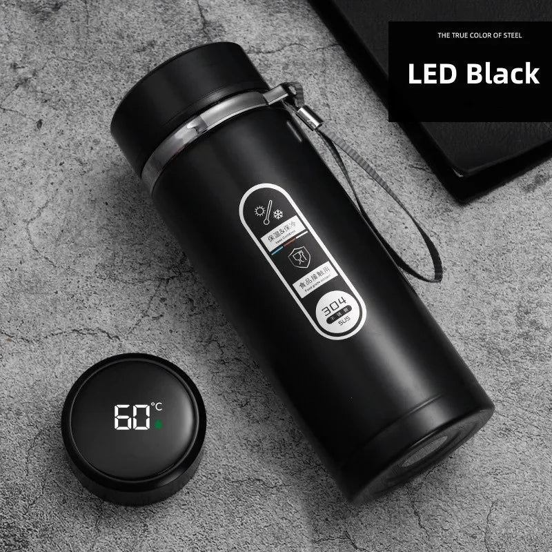 500ML-1Liter Stainless Steel Thermos Bottle with LED Temperature Display