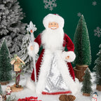 35cm  Plush Doll Christmas Decoration Candy Bucket with Music and Storage Bag.