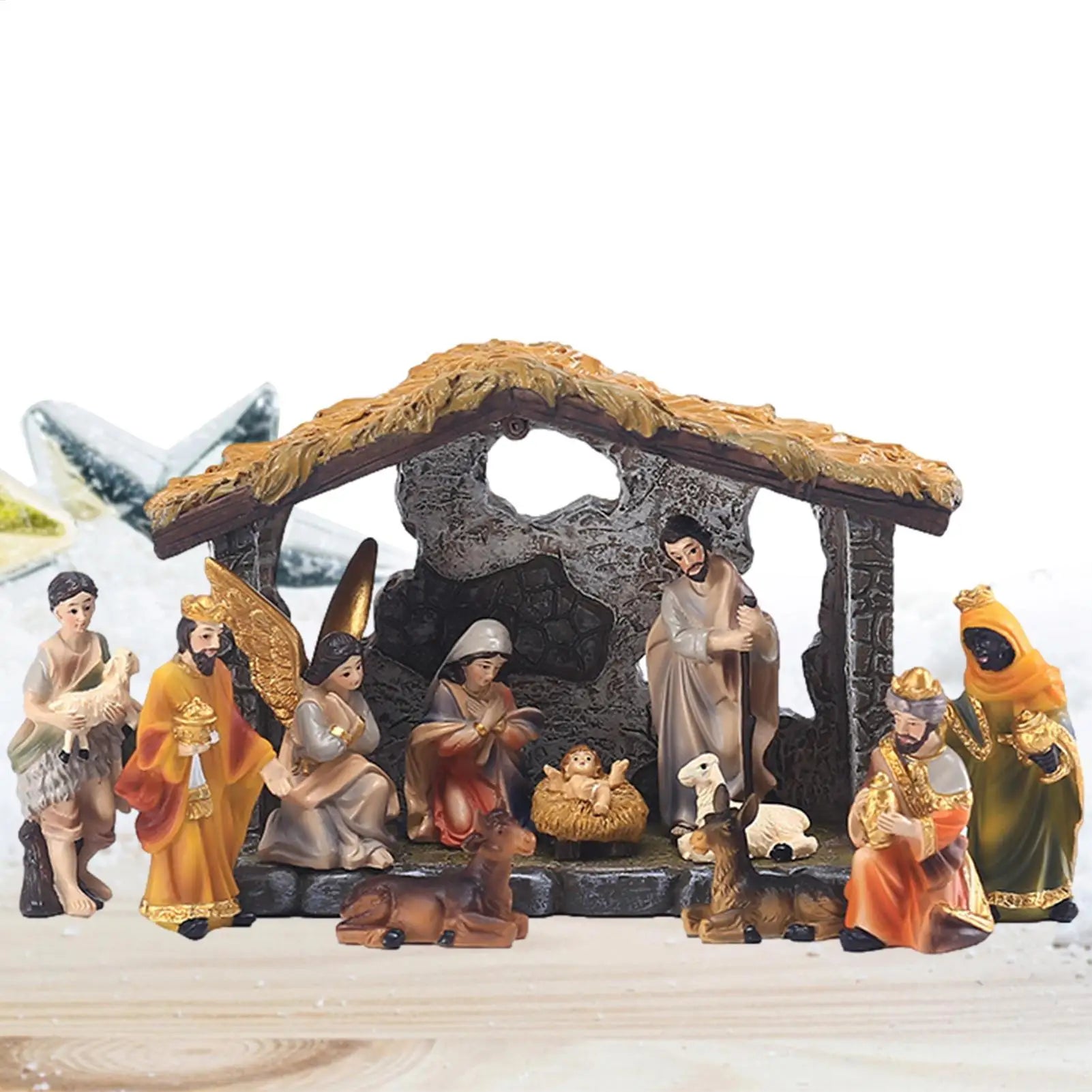 12pcs Christmas Nativity Set
