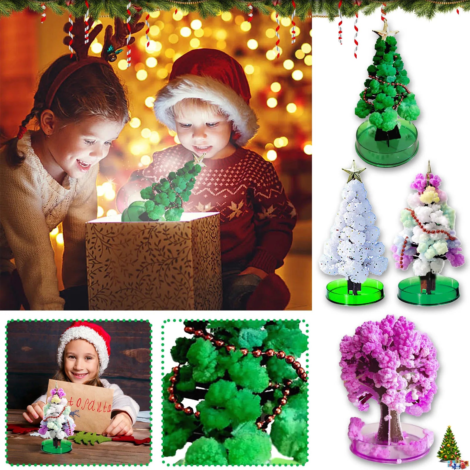 Magic Growing Christmas Tree Crystal Paper Christmas Decoration