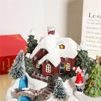 Christmas Rotating Music Statue Christmas Home Decoration