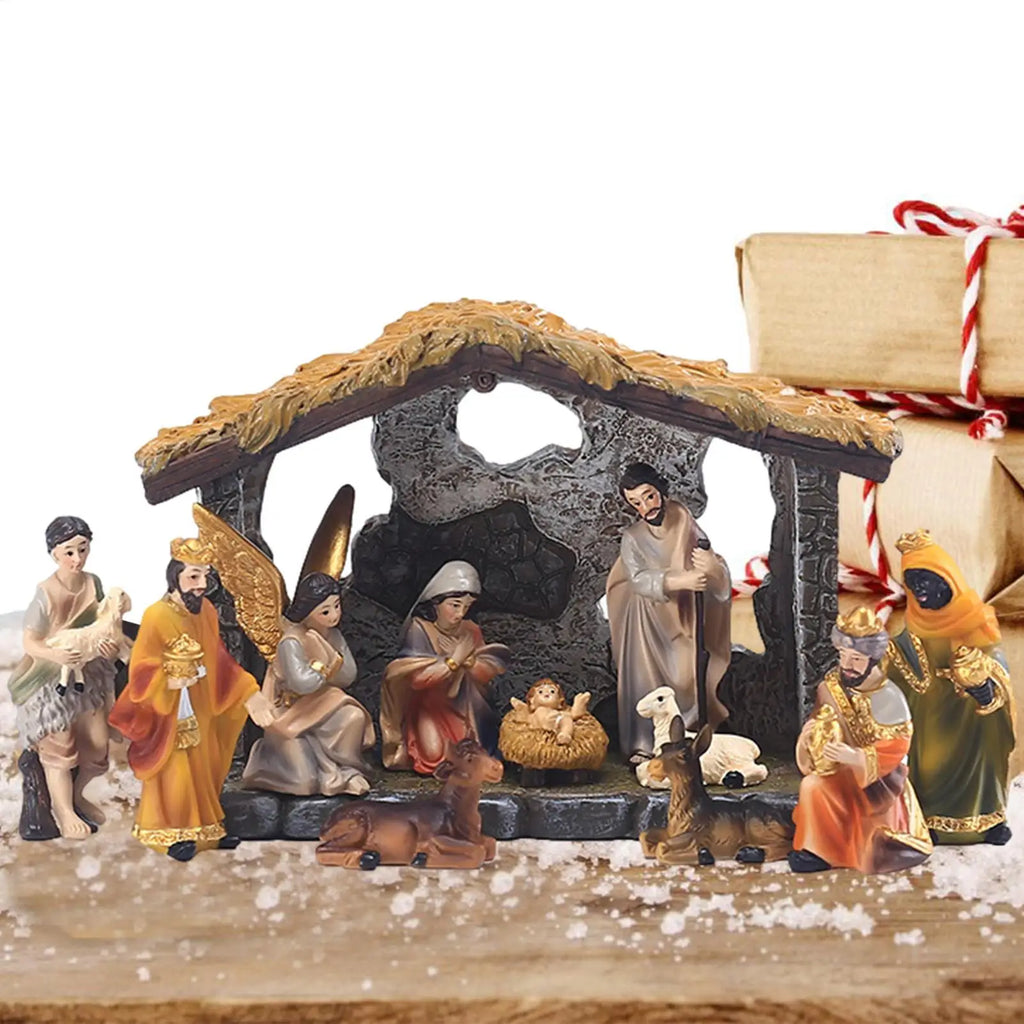 12pcs Christmas Nativity Set