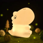 Cute Bunny Cartoon Night Light - USB Rechargeable Touch Dimming