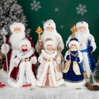 35cm  Plush Doll Christmas Decoration Candy Bucket with Music and Storage Bag.