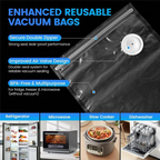 Handheld Vacuum Sealer For Food . With 30 Reusable Bags, Wireless & Portable